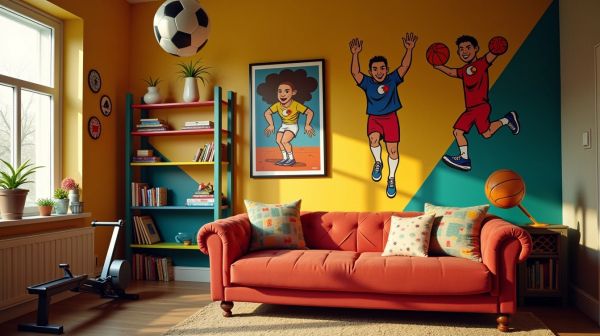 Voici comment apporter humour à votre décoration sportive